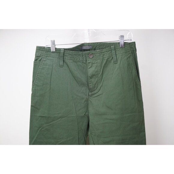 John Varvatos Moss Green Keith Slim Hollywood Mens Cotton Pants Sz 32 Brand New